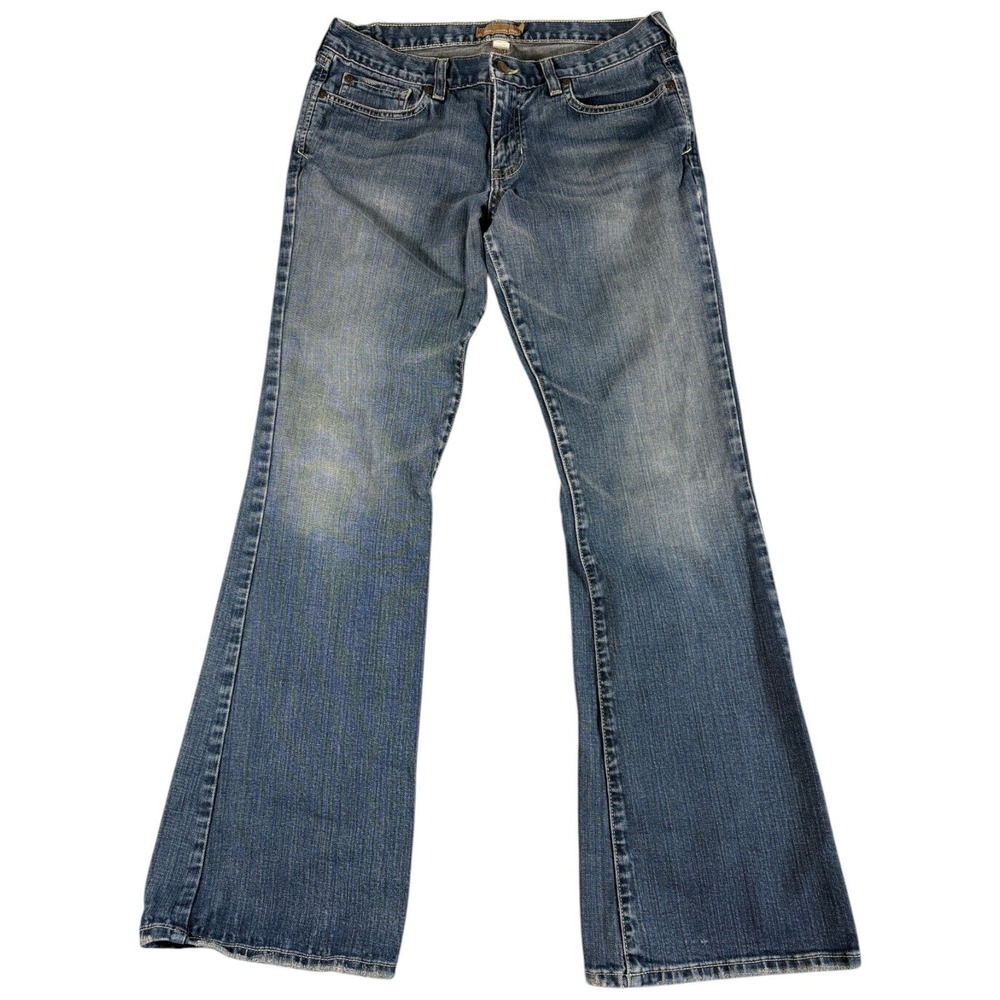 Abercrombie & Fitch Jeans Womens 10L Blue Western Bootcut Stretch Y2K Low-Rise